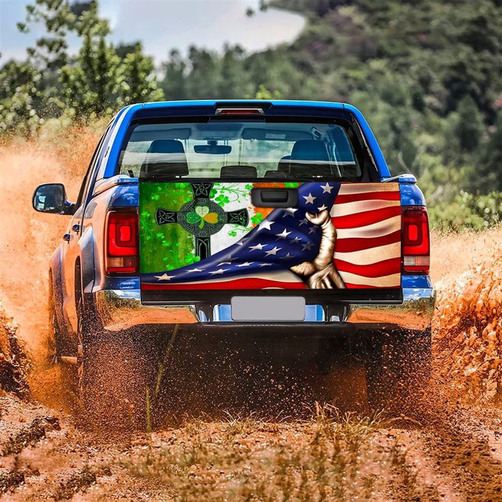 Jesus Tailgate Wrap, Irish Celtic Cross Tailgate Wrap American Flag Tailgate Cover Clover Tailgate Wrap Car Decoration Tailgate Wrap Jesus Tailgate Wrap, Irish Celtic Cross Tailgate Wrap American Flag Tailgate Cover Clover Tailgate Wrap Car Decoration Tailgate Wrap