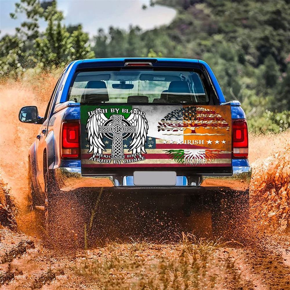 Jesus Tailgate Wrap, Irish Celtic Cross Tree Of Life Irish By Blood American By Birth Tailgate Wrap Car Decor Tailgate Wrap Jesus Tailgate Wrap, Irish Celtic Cross Tree Of Life Irish By Blood American By Birth Tailgate Wrap Car Decor Tailgate Wrap