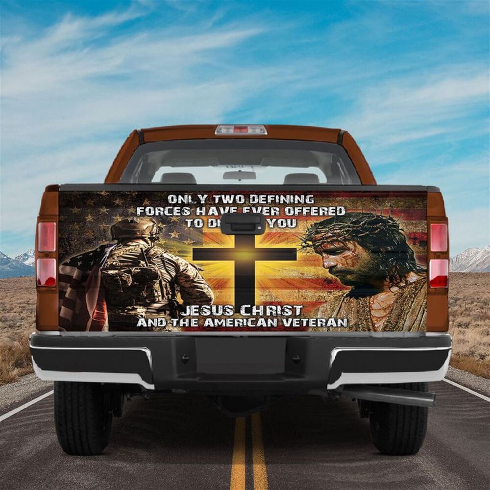 Jesus Tailgate Wrap, Jesus Christ And American Veteran Truck Tailgate Wrap Decal Father’s Day Gift Freedom Day Gift Tailgate Wrap Jesus Tailgate Wrap, Jesus Christ And American Veteran Truck Tailgate Wrap Decal Father’s Day Gift Freedom Day Gift Tailgate Wrap