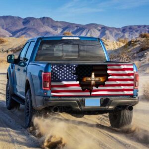Jesus Tailgate Wrap Jesus Christian Cross America Truck Tailgate Decal Sticker Wrap Christian Car Decor 2 sjnzbz.jpg