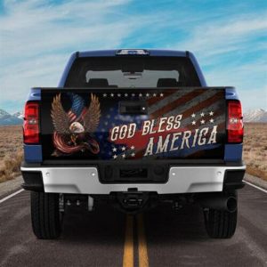 Jesus Tailgate Wrap, Jesus God Bless America…