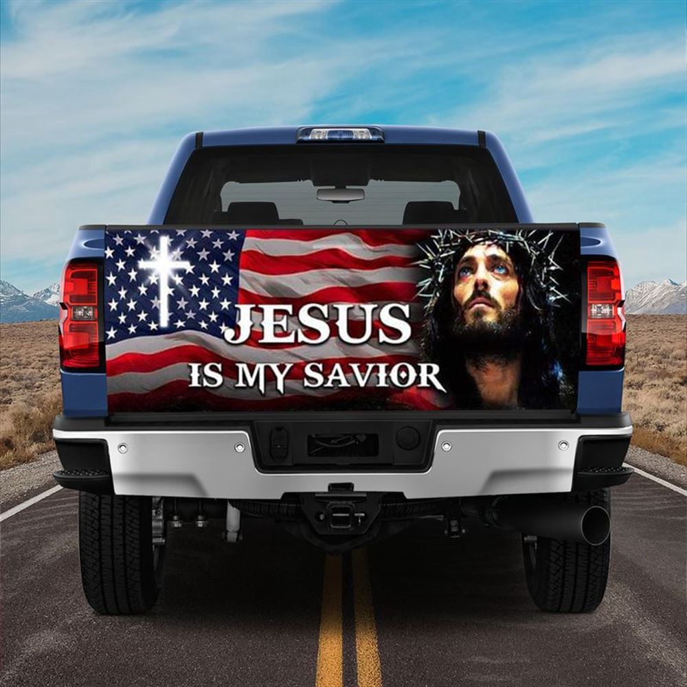 Jesus Tailgate Wrap, Jesus Is My Savior Truck Tailgate Decal Christian American Gift Idea Tailgate Wrap Jesus Tailgate Wrap, Jesus Is My Savior Truck Tailgate Decal Christian American Gift Idea Tailgate Wrap