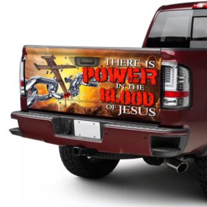 Jesus Tailgate Wrap Jesus There is Power Truck Tailgate Decal Sticker Wrap Christian Car Decor 2 tzbke9.jpg