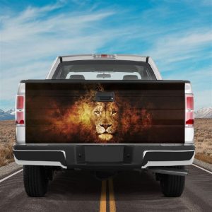 Jesus Tailgate Wrap, Lion Of Judah Colorful…