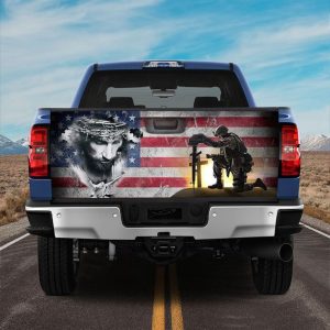 Jesus Tailgate Wrap, May God Bless Our…