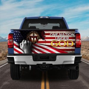 Jesus Tailgate Wrap, One Nation Under God…