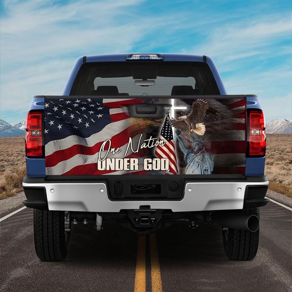 Jesus Tailgate Wrap, One Nation Under God America Truck Tailgate Wrap Patriotic Day Gift Tailgate Wrap Jesus Tailgate Wrap, One Nation Under God America Truck Tailgate Wrap Patriotic Day Gift Tailgate Wrap