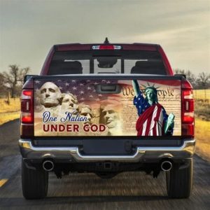 Jesus Tailgate Wrap, One Nation Under God…