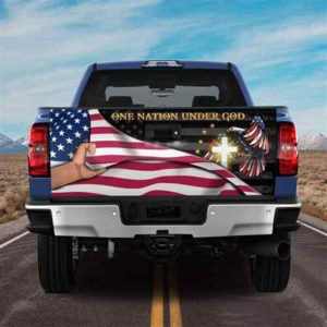 Jesus Tailgate Wrap, One Nation Under God…