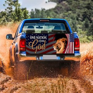 Jesus Tailgate Wrap, One Nation Under God…