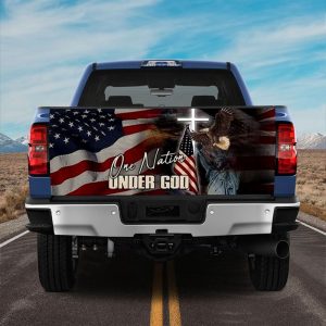 Jesus Tailgate Wrap, One Nation Under God…