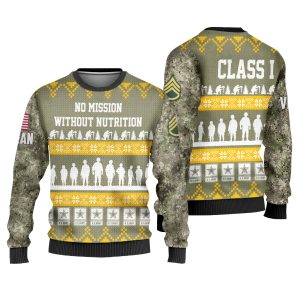 Personalized US Army Veteran Christmas Knitted Sweater…