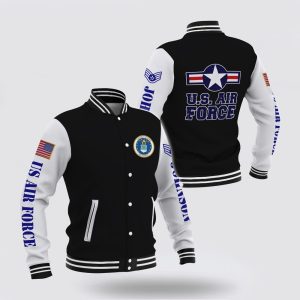 Veteran Jacket, Air Force Veteran Jacket, US Air Force Veteran Gift For Military Veteran Design 3D Design Custom Baseball Jacket