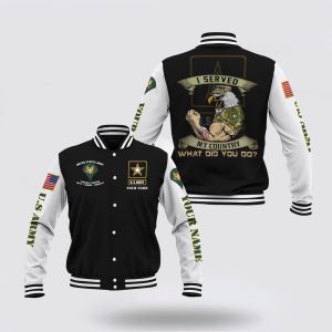 Veteran Jacket, Army Veteran Jacket, Us Army US Military Jacket, Military Veteran Skull Baseball Jacket, Custom Name And Rank