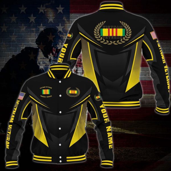 Veteran Jacket, Vietnam Veteran Veteran Military Jacket Baseball Jacket Custom Shirt, Gifts For Veteran