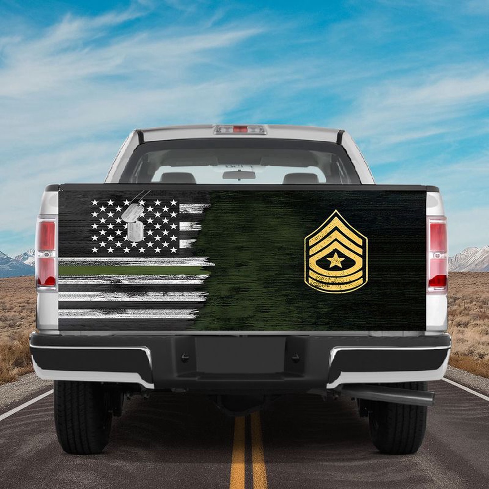 Veteran Tailgate Wrap, America Veteran Tailgate Wrap Black White America Flag Tailgate Wrap Veteran Cover Car Decoration