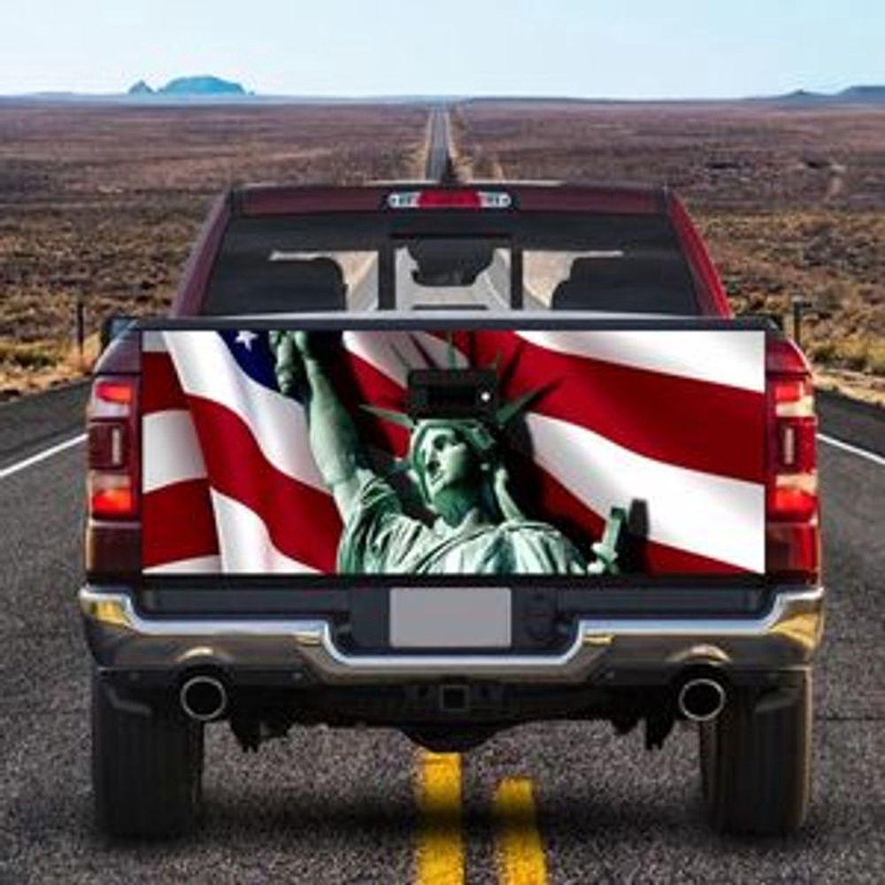 Veteran Tailgate Wrap, American Statue Of Liberty Tailgate Wrap Decal Statue Of Liberty Decal Sticker American Lovers Gift