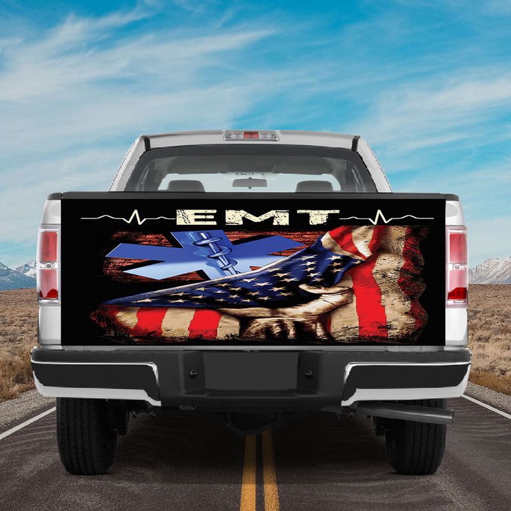Veteran Tailgate Wrap, Emt Tailgate Wrap American Ambulance Tailgate Cover American Medical Tailgate Cover Car Decor Veteran Tailgate Wrap, Emt Tailgate Wrap American Ambulance Tailgate Cover American Medical Tailgate Cover Car Decor