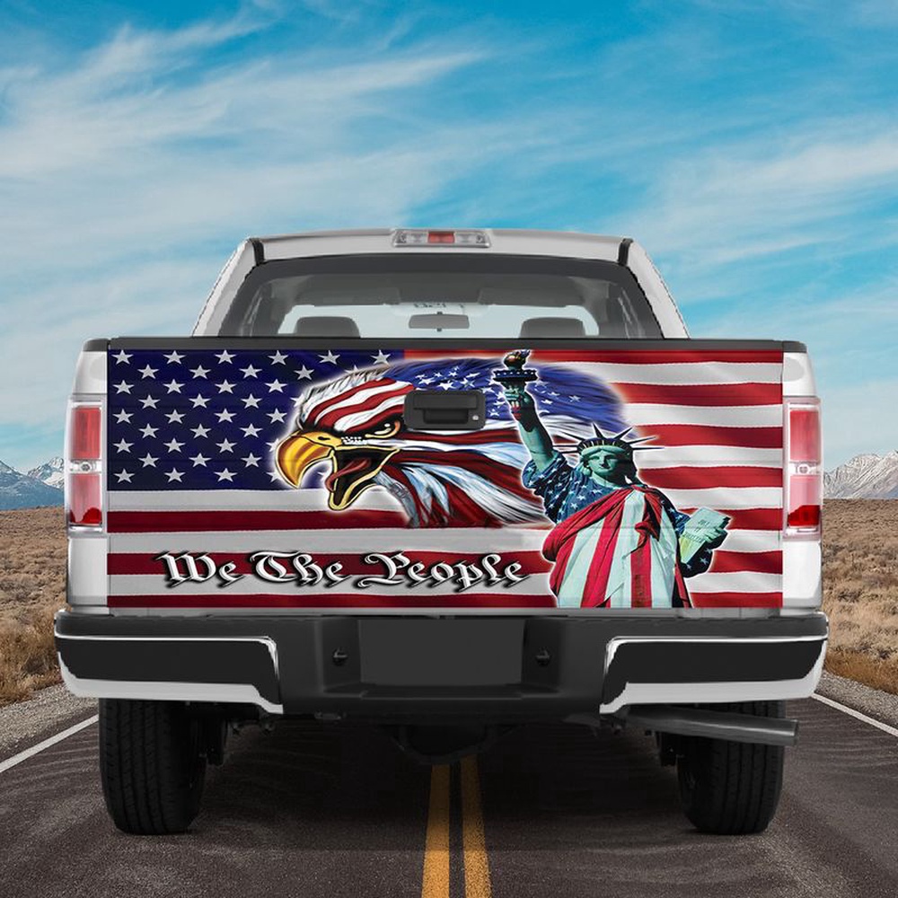 Veteran Tailgate Wrap, Tailgate Wrap We The People 1776 American Flag Tailgate Cover Patriot Car Cover Car Accessories Veteran Tailgate Wrap, Tailgate Wrap We The People 1776 American Flag Tailgate Cover Patriot Car Cover Car Accessories