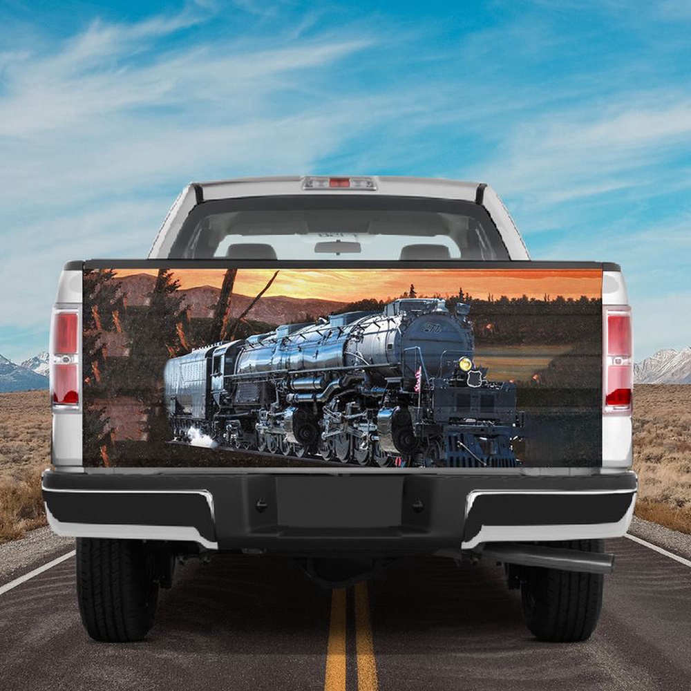 Veteran Tailgate Wrap, Train Artwork Tailgate Wrap Locomotive Tailgate Cover Train Image Tailgate Wrap Car Decoration