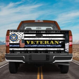 Veteran Tailgate Wrap, Truck Decals American Flag…
