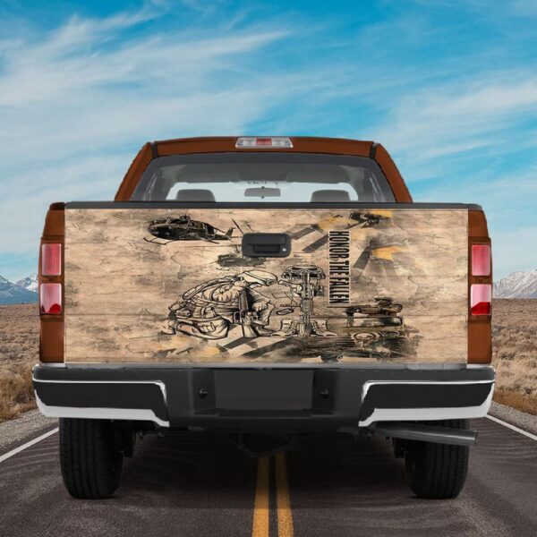 Veteran Tailgate Wrap, Truck Tailgate Wrap American Honor The Fallen Truck Decal Graphics Veteran Tailgate Decals