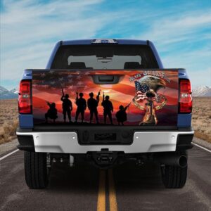 Veteran Tailgate Wrap, U.s. Vetran American Patriots…