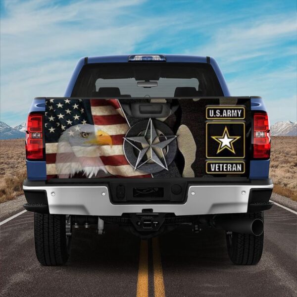 Veteran Tailgate Wrap, U.s Army Veter N Truck Tailgate Decal The American Vetern