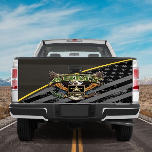 Veteran Tailgate Wrap, United States Army American Soldiers Tailgate Wrap Decal American Army Sticker Truck Decoration