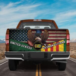 Veteran Tailgate Wrap, United States Vietnam Veteran…