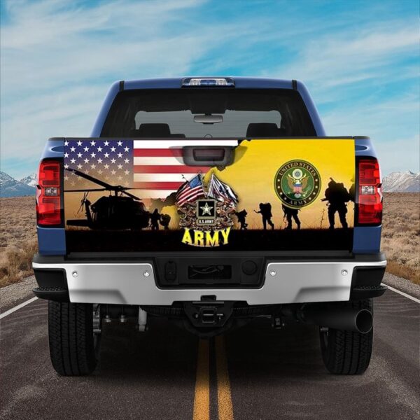 Veteran Tailgate Wrap, United States army Truck Tailgate Decal army Veteran Day Memorial Gift