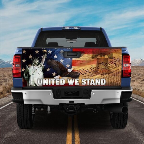 Veteran Tailgate Wrap, United We Stand Truck Tailgate Wrap Patriotic Independence Day Gift