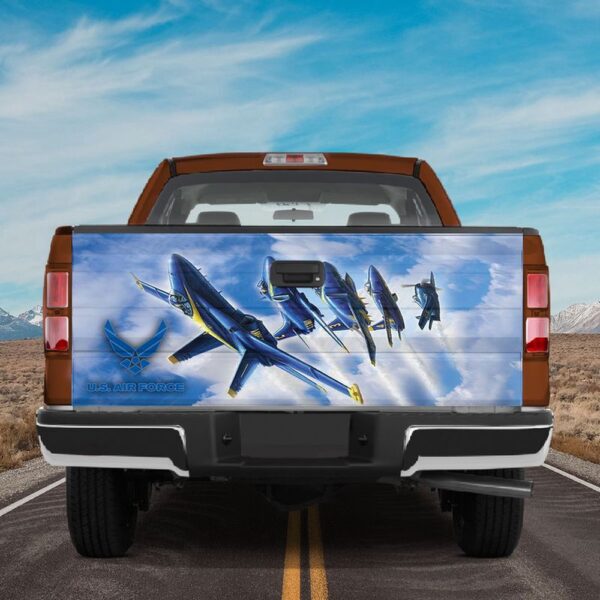 Veteran Tailgate Wrap, Us Air Force Tailgate Wraps For Trucks Navy Aviation Art Tailgate Sticker Military Aircraft