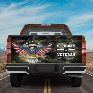 Veteran Tailgate Wrap, Us Army Veteran Eagle…
