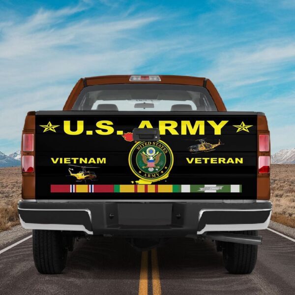Veteran Tailgate Wrap, Us Army Vietnam Veteran Truck Tailgate Wrap American Military Graphic Wraps Car Decorations