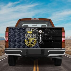 Veteran Tailgate Wrap, Usn Us Navy Camouflge…