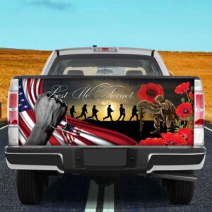 Veteran Tailgate Wrap Veteran American Truck Tailgate Decal Us Veteran Lest We Forget Tailgate Vinyl Decal Remembrance Day 1 chli8a.jpg