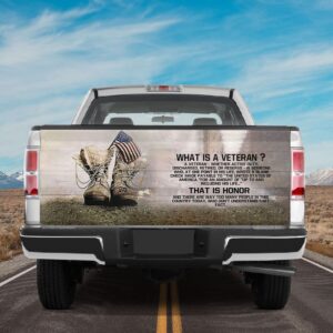 Veteran Tailgate Wrap, Veteran Boots Truck Tailgate…