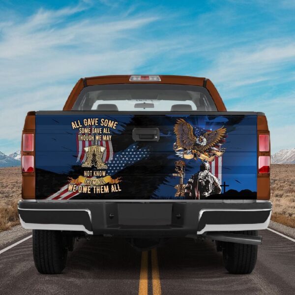 Veteran Tailgate Wrap, Veteran Car Decals All Gave Some Some Gave All Truck Tailgate Wrap Patriotic Car Decorations