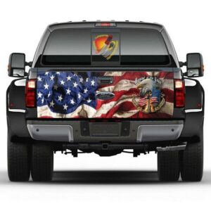 Veteran Tailgate Wrap, Veterans Patriotic Us Eagle…