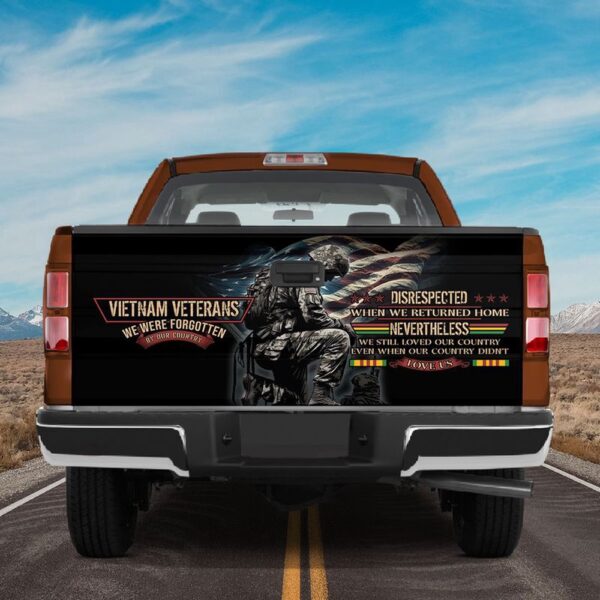 Veteran Tailgate Wrap, Vietnam Veteran American Truck Tailgate Wrap Fallen Veteran Car Vinyl Decal Car Decorations