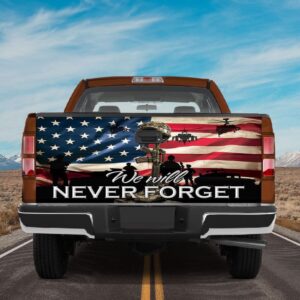 Veteran Tailgate Wrap We Will Never Forget Tailgate Wrap American Military Graphic Wraps Patriotic Car Accessories 1 wcqikx.jpg