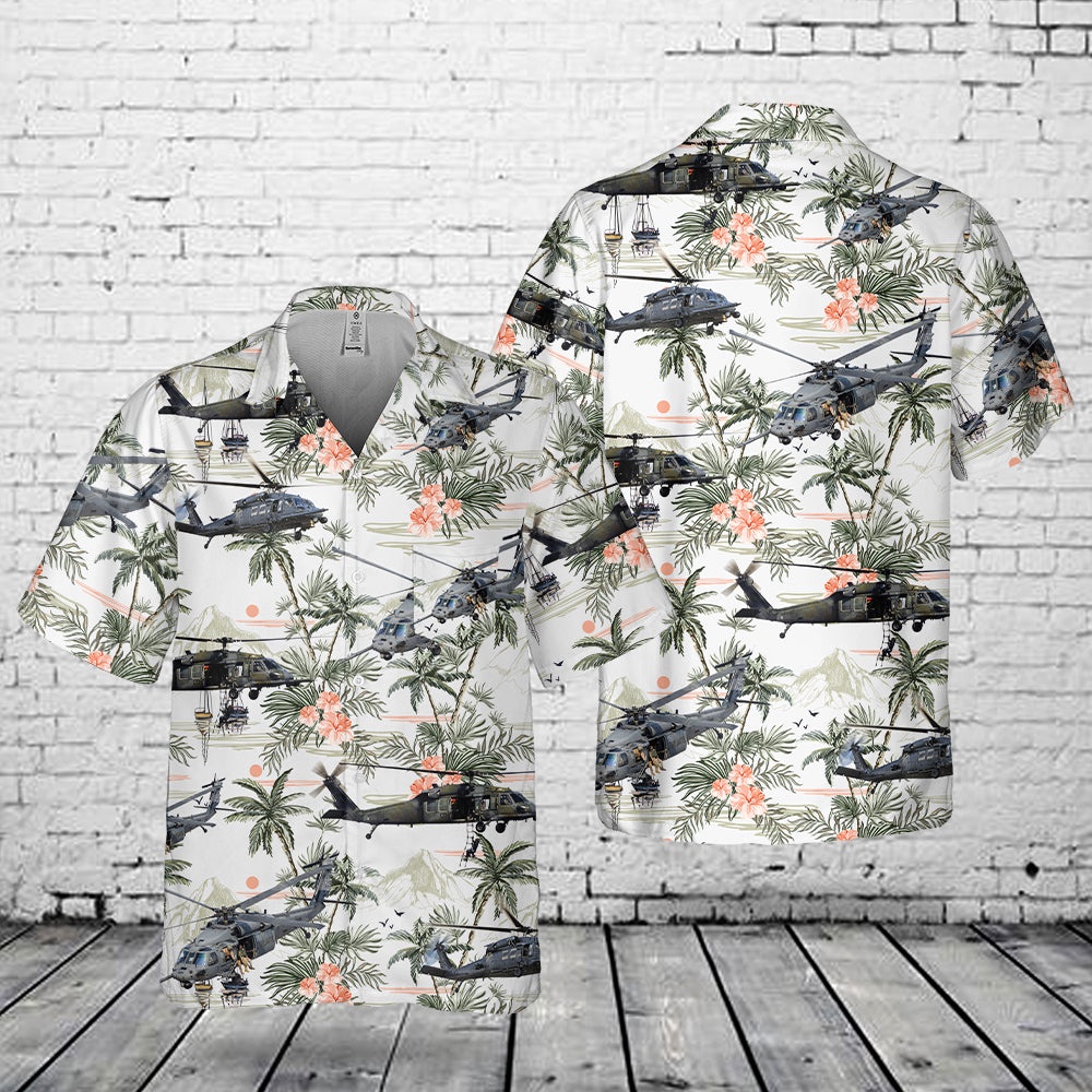 Air Force Aloha Shirt, USAF 306th Rescue Squadron HH-60G PAVE HAWK Hawaiian Shirt Air Force Aloha Shirt, USAF 306th Rescue Squadron HH-60G PAVE HAWK Hawaiian Shirt