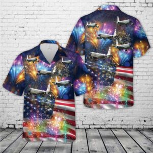 Air Force Aloha Shirt, USAF RC-135 Rivet…