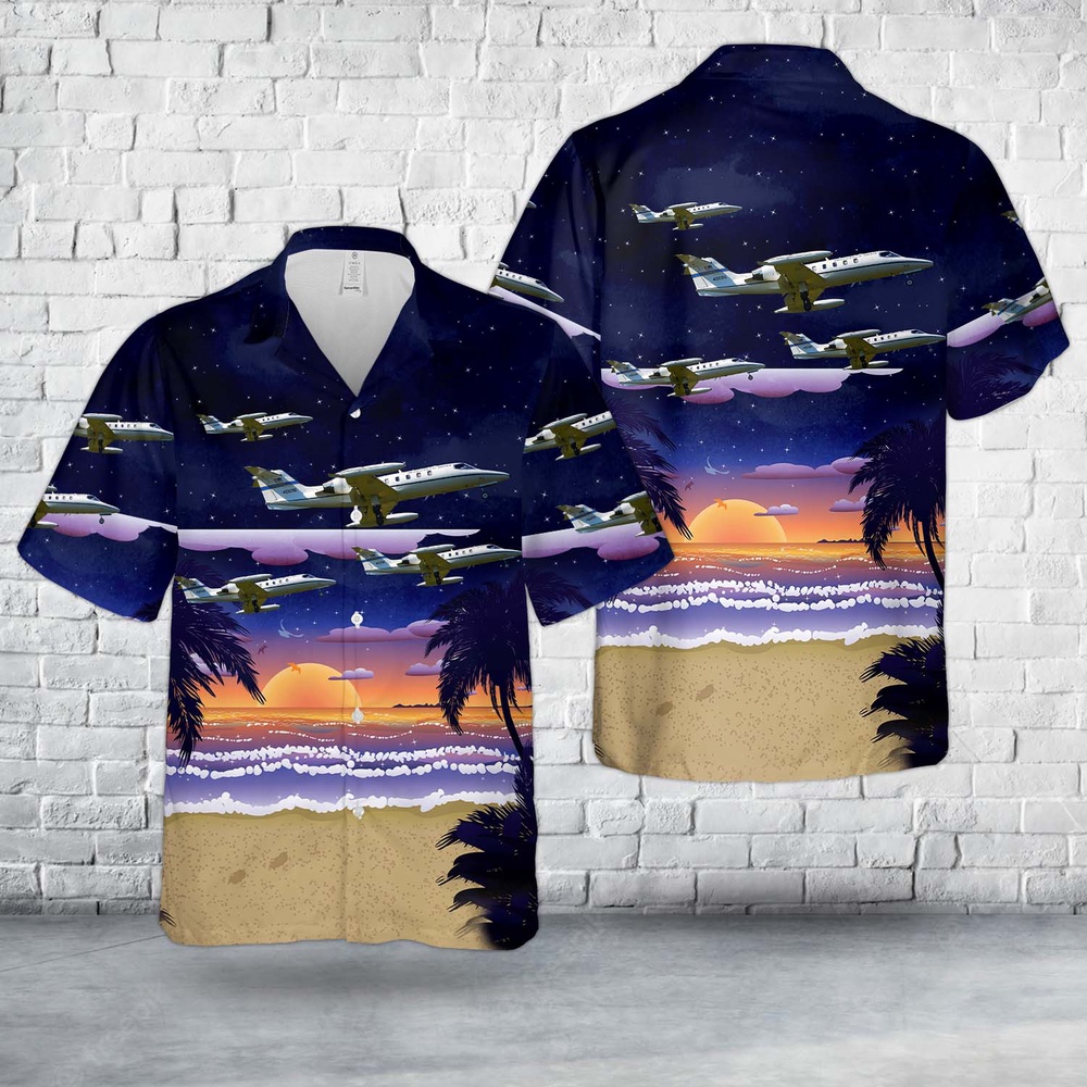 Air Force Aloha Shirt, US Air Force C-21A Learjets Hawaiian Shirt