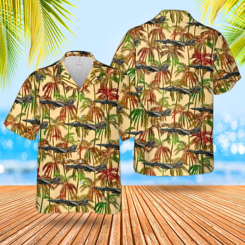Air Force Aloha Shirt, US Air Force General Dynamics F-111A Aardvark Of 474th Tactical Fighter Wing Hawaiian Shirt