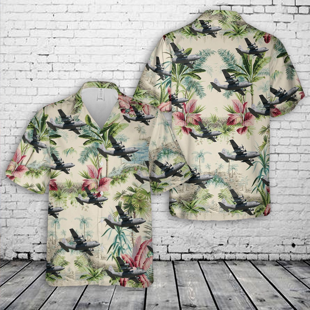 Air Force Aloha Shirt, US Air Force Lockheed C-130H Hercules # 88-4401 Hawaiian Shirt Air Force Aloha Shirt, US Air Force Lockheed C-130H Hercules # 88-4401 Hawaiian Shirt
