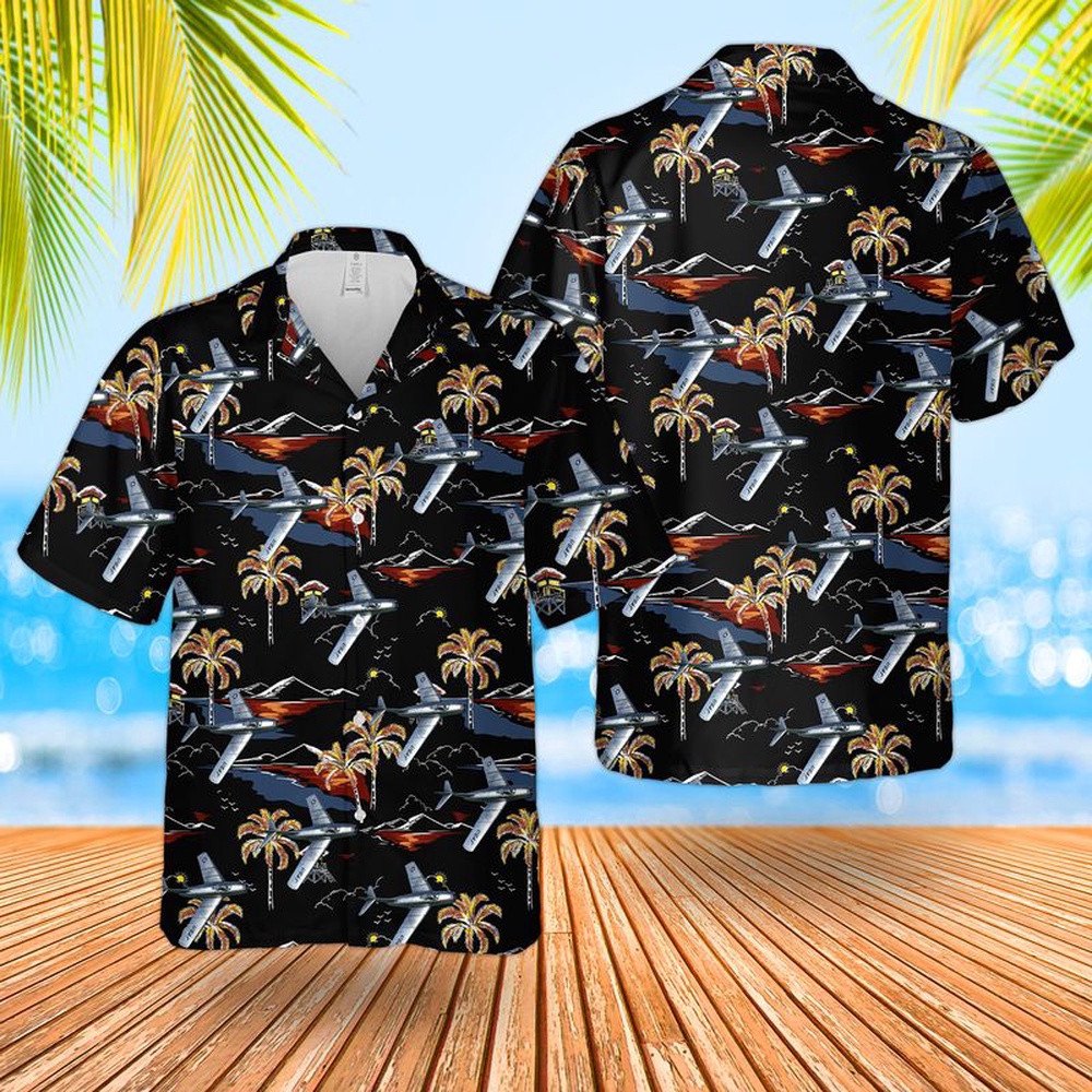 Air Force Aloha Shirt, US Air Force MIG-15 Hawaiian Shirt Air Force Aloha Shirt, US Air Force MIG-15 Hawaiian Shirt