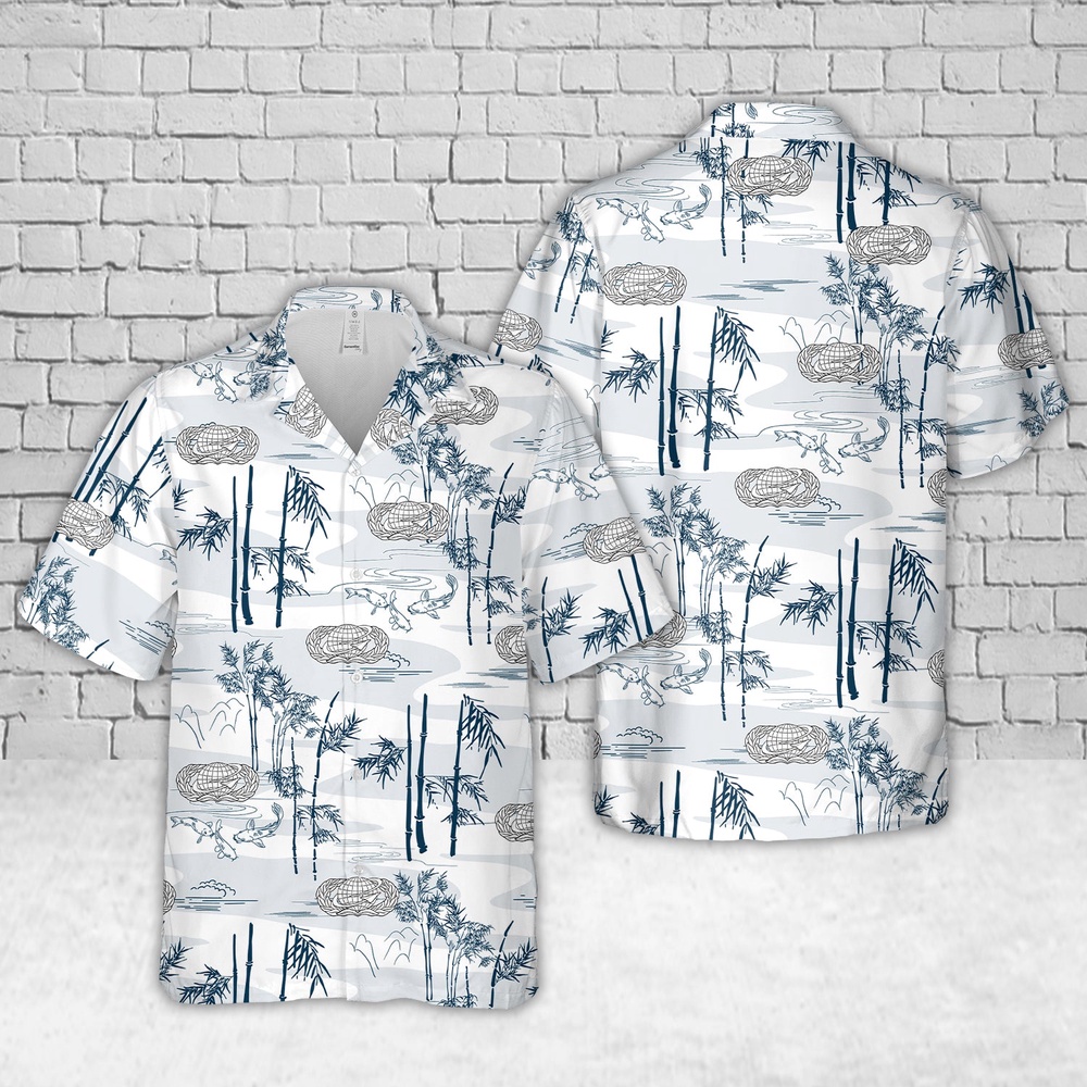Air Force Aloha Shirt, US Air Force Manpower & Personnel Badge Hawaiian Shirt Air Force Aloha Shirt, US Air Force Manpower & Personnel Badge Hawaiian Shirt