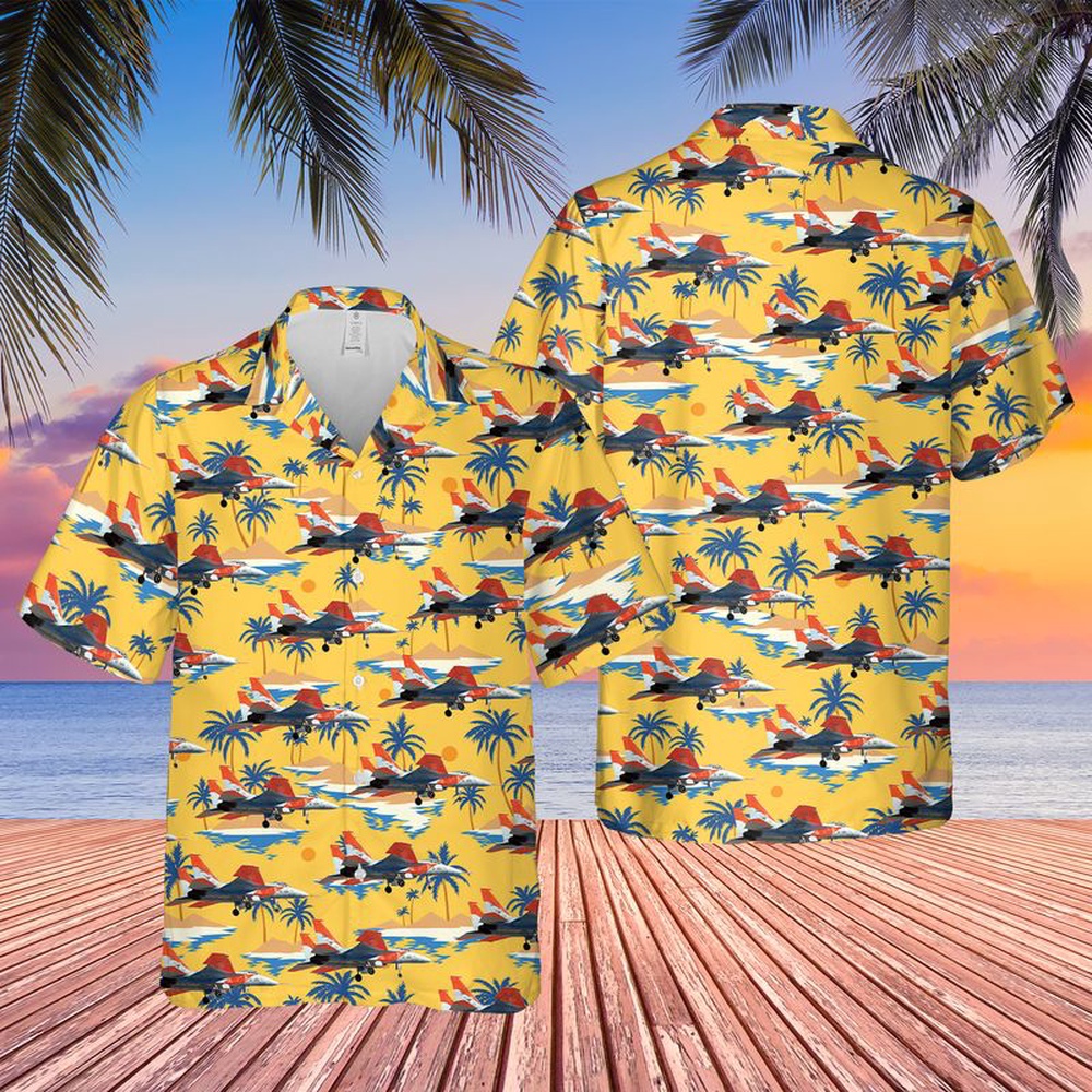 Air Force Aloha Shirt, US Air Force McDonnell Douglas F-15A (SN 71-0280) The First Prototype Hawaiian Shirt